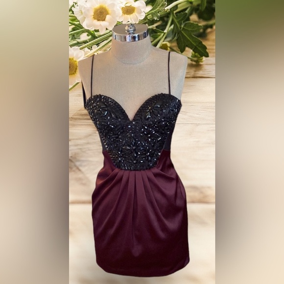 NWOT Mignon Bergdof Goodman in NY stunning couture mini dress! Gorgeous! - Picture 2 of 12